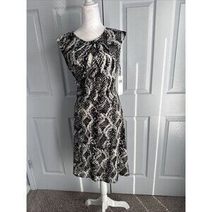 NWT Wisp Women Dress‎ 10 A Line Sleeveless Stitch Exclusive Fix Snakeskin Print